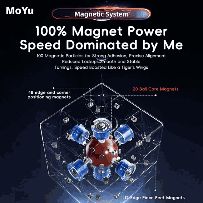 MoYu WeiLong WRM V9 20-Magnet Ball Core 3x3x3 Speed Cube Stickerless